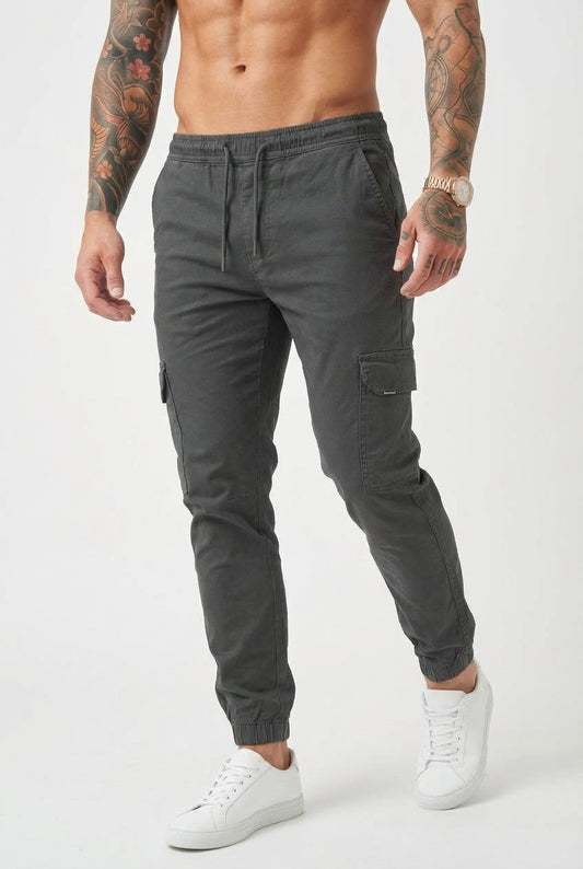 Pantalon cargo de jogging Olympus - Gris