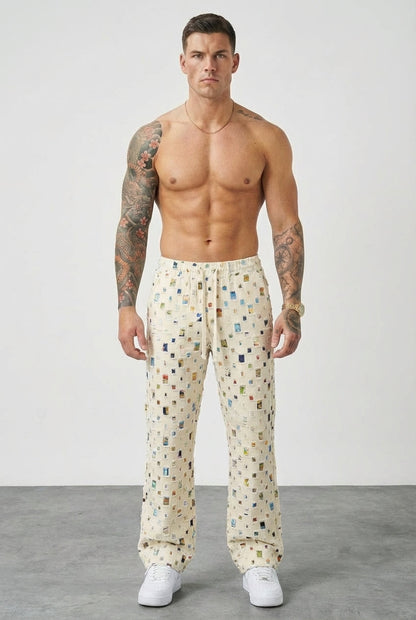 Pantalon Coupe Droite Mosaic
