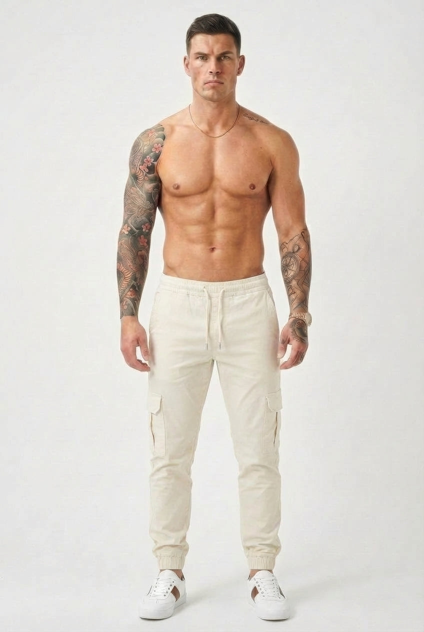 Jogger Cargo Olympus - Crème
