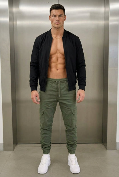 Pantalon de jogging cargo Olympus - Vert armée