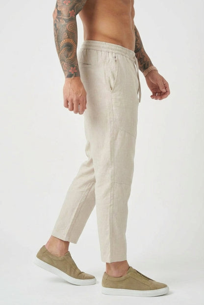 Kyoto Linen Cropped Pants