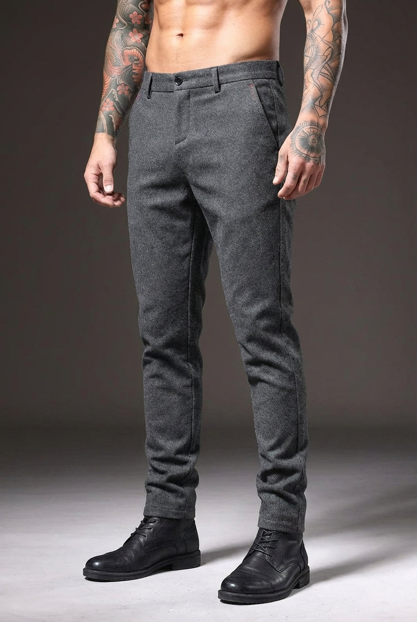 Pantalon coupe ajustée Luca - Gris clair