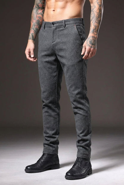 Pantalon coupe ajustée Luca - Gris clair