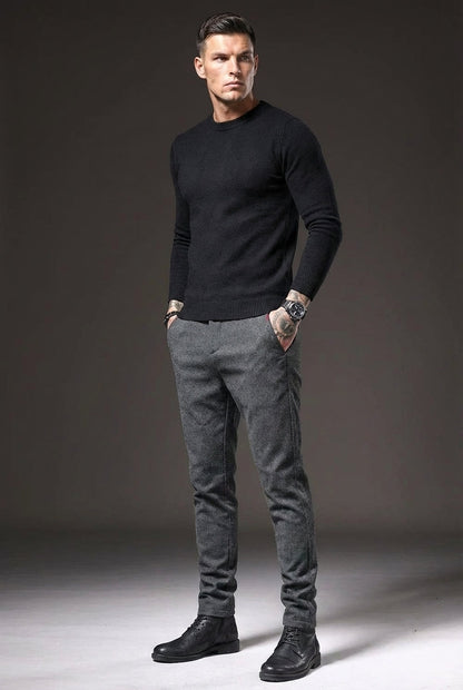 Pantalon coupe ajustée Luca - Gris clair