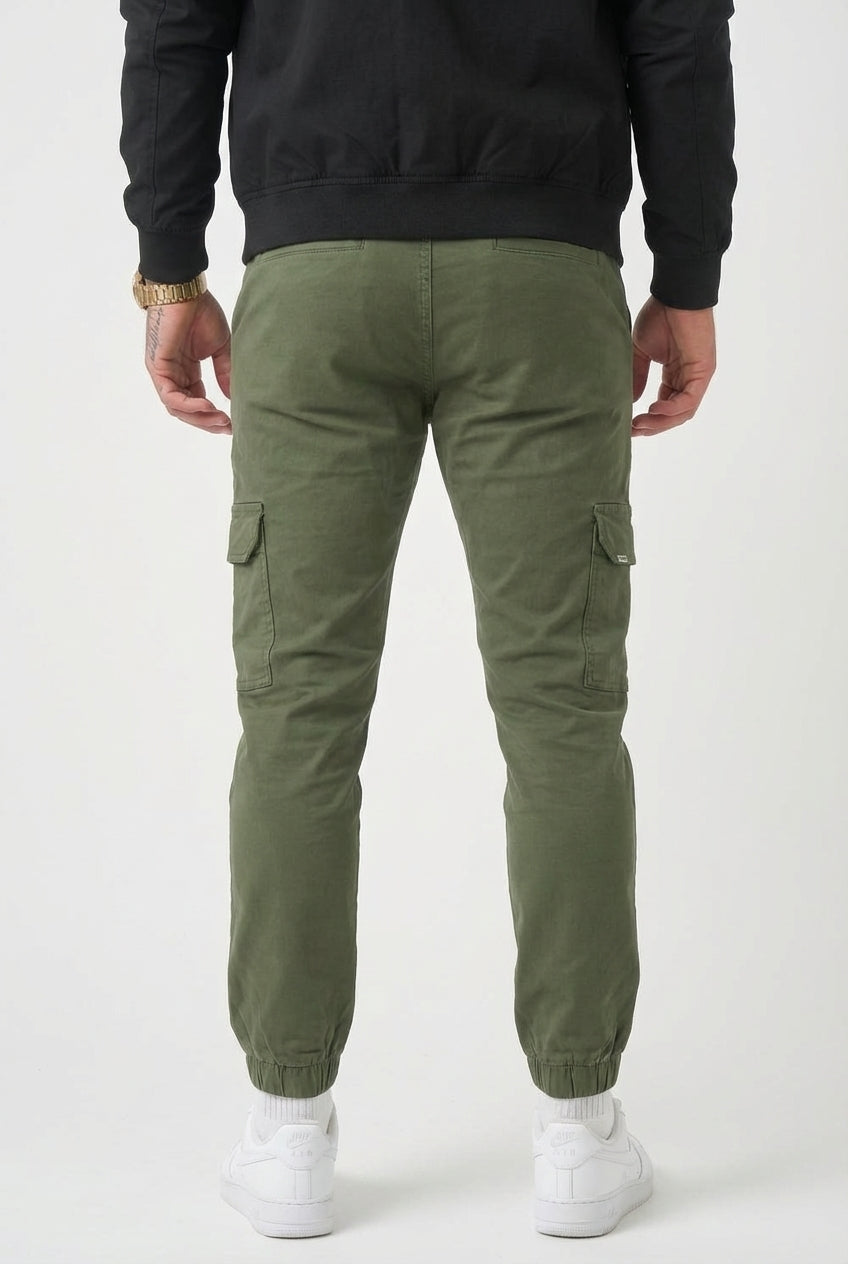 Pantalon de jogging cargo Olympus - Vert armée