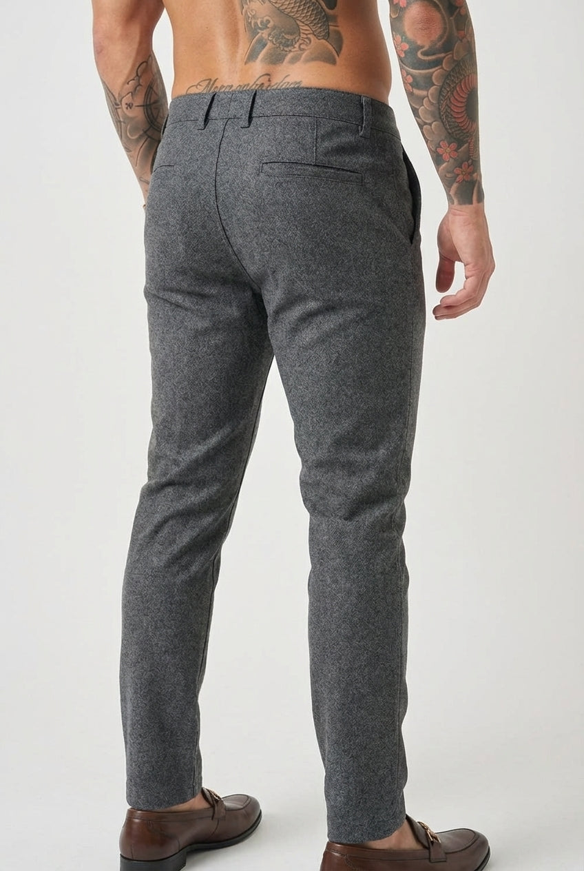 Pantalon coupe ajustée Luca - Gris clair
