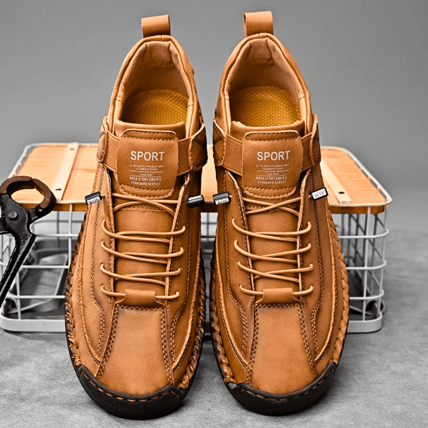 Hutton Artisan Leather Trainers