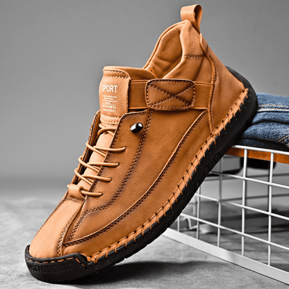 Hutton Artisan Leather Trainers