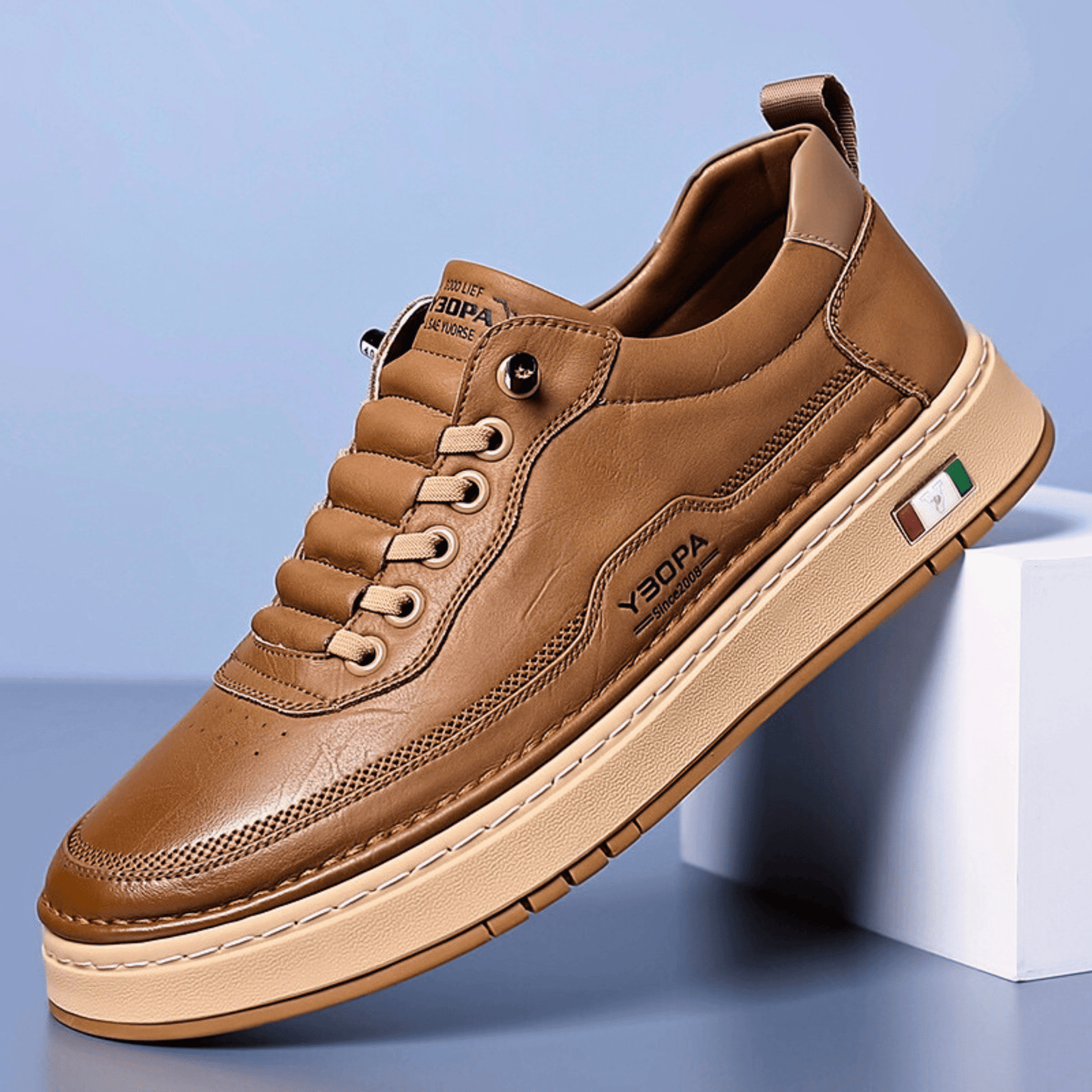 RODERICK LEATHER TRAINERS