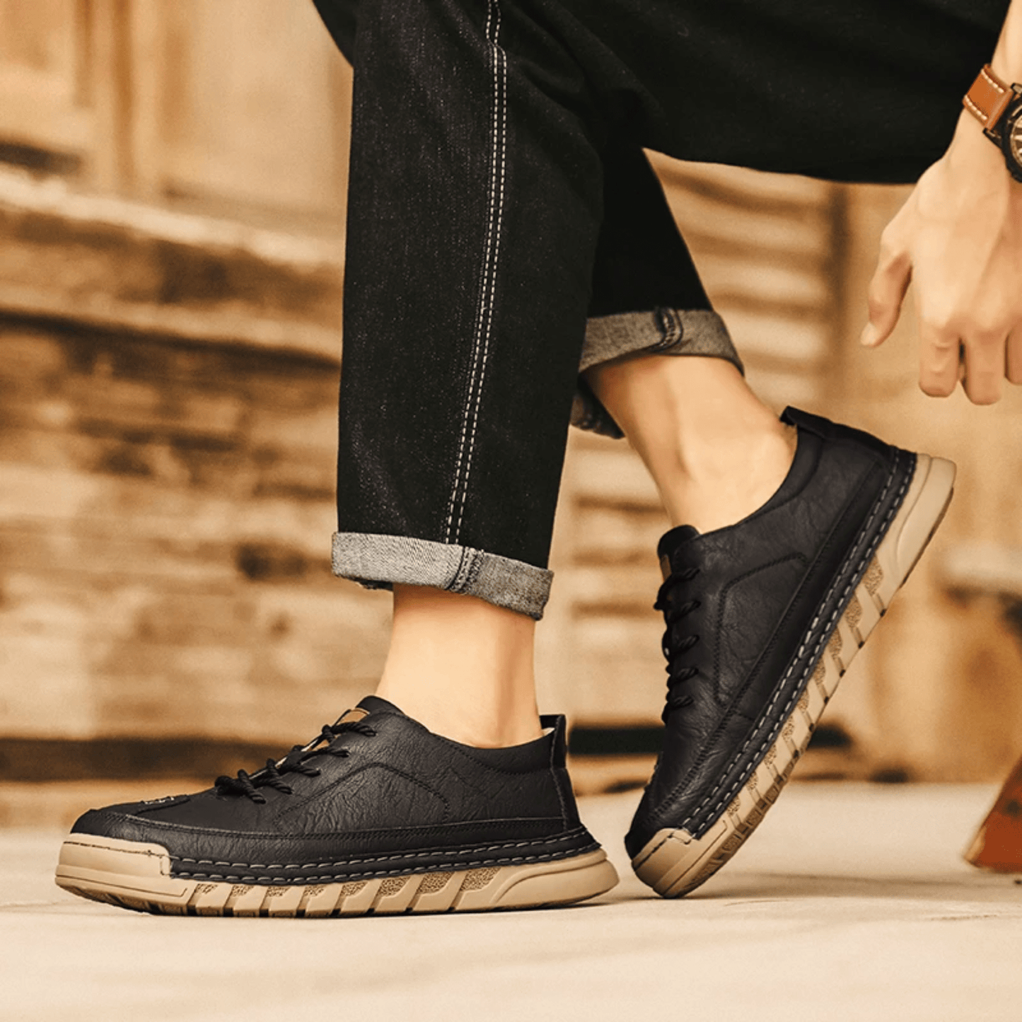 Easton Leather Trainer